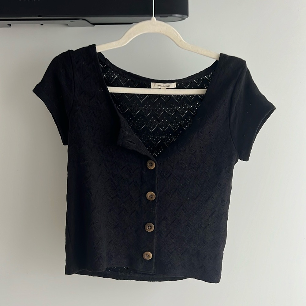 Madewell button tee